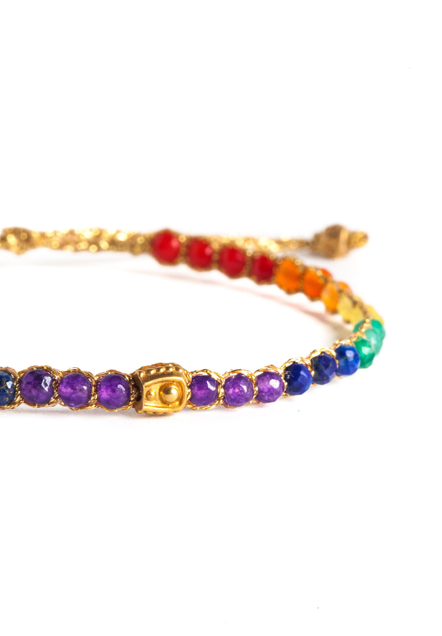 Rainbow Bracelet | Gold