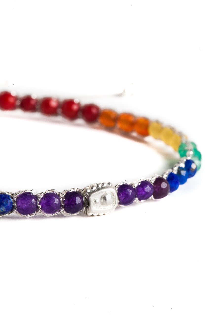 Rainbow Bracelet | Silver