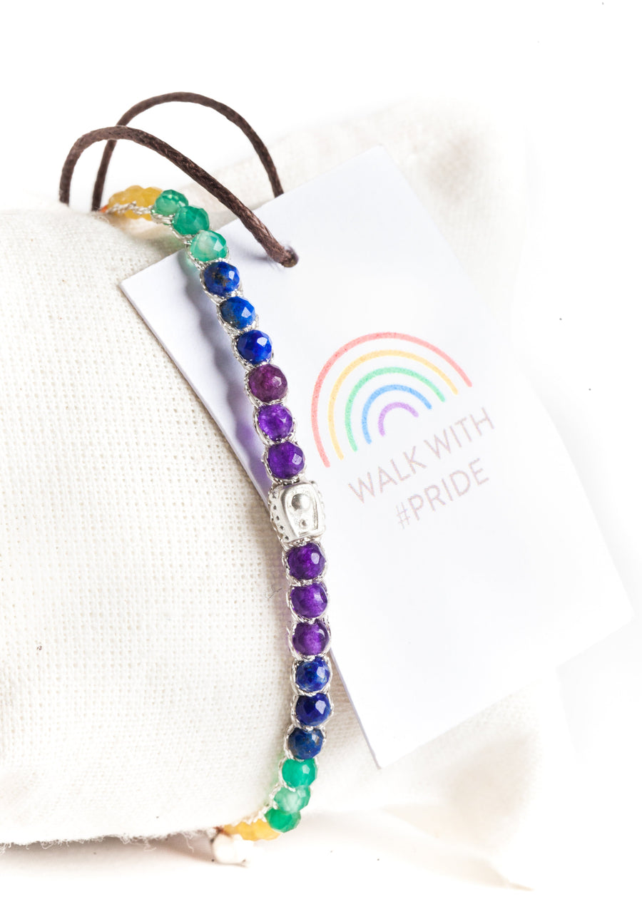 Rainbow Bracelet | Silver