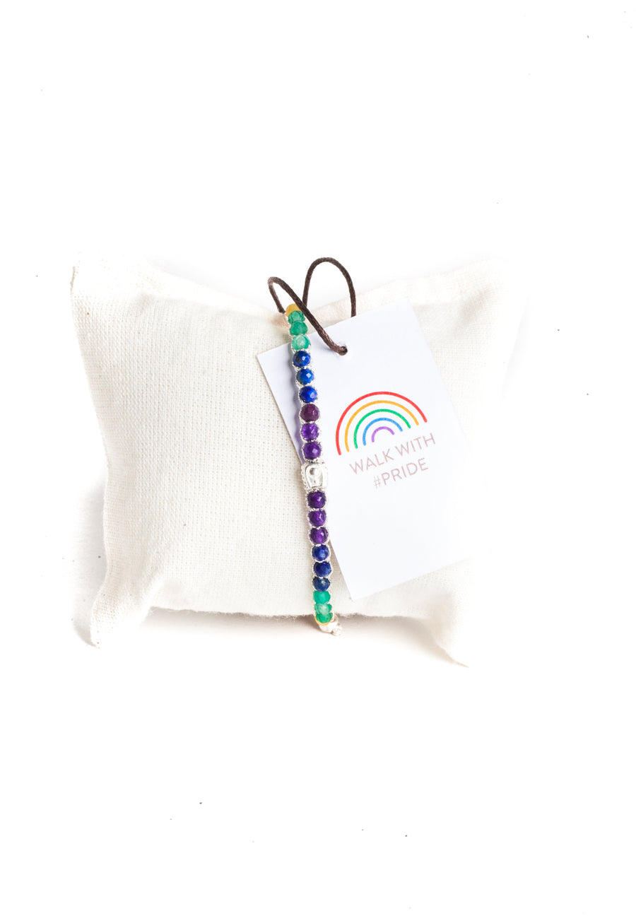 Rainbow Bracelet | Silver