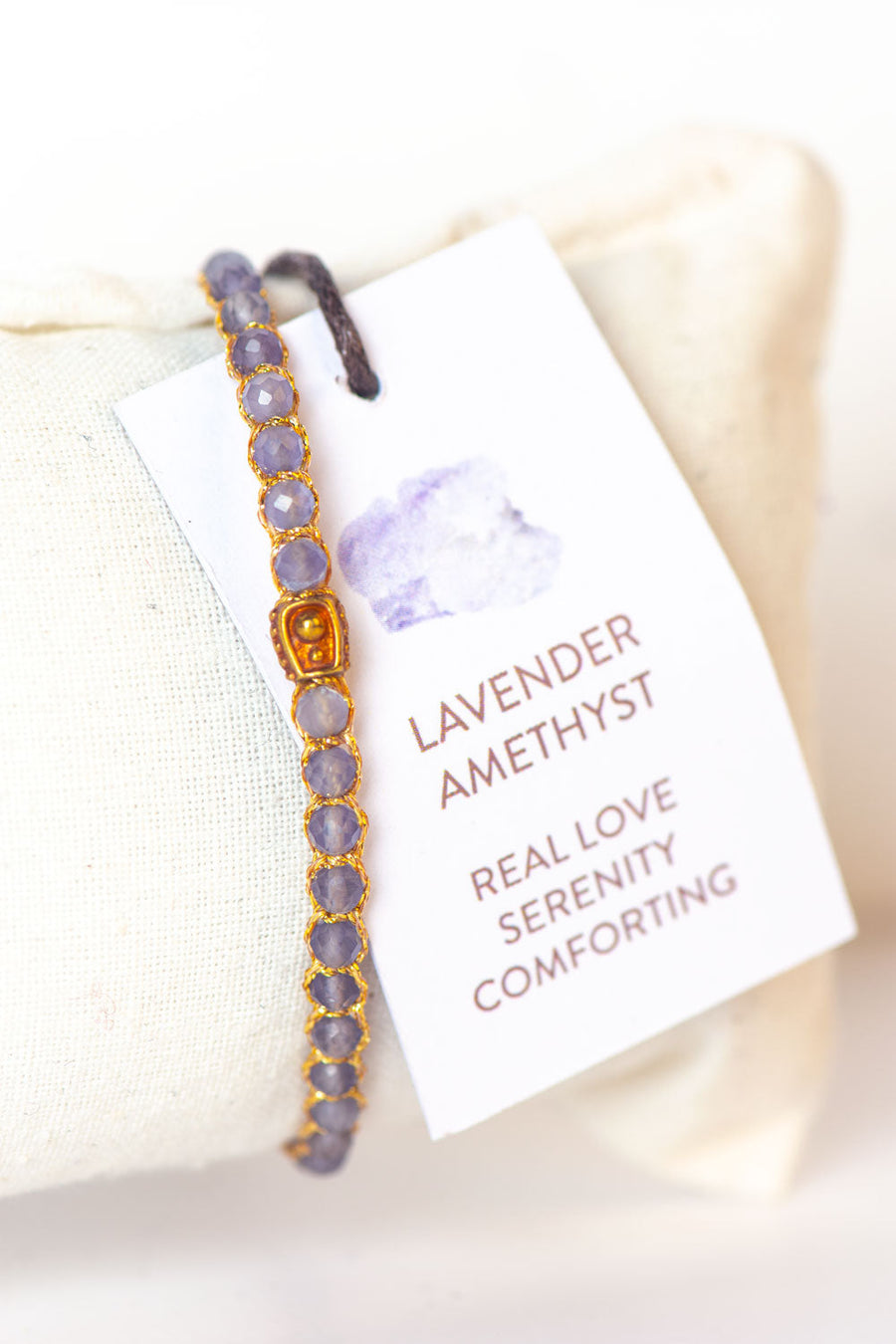 Lavender Amethyst Bracelet | Gold