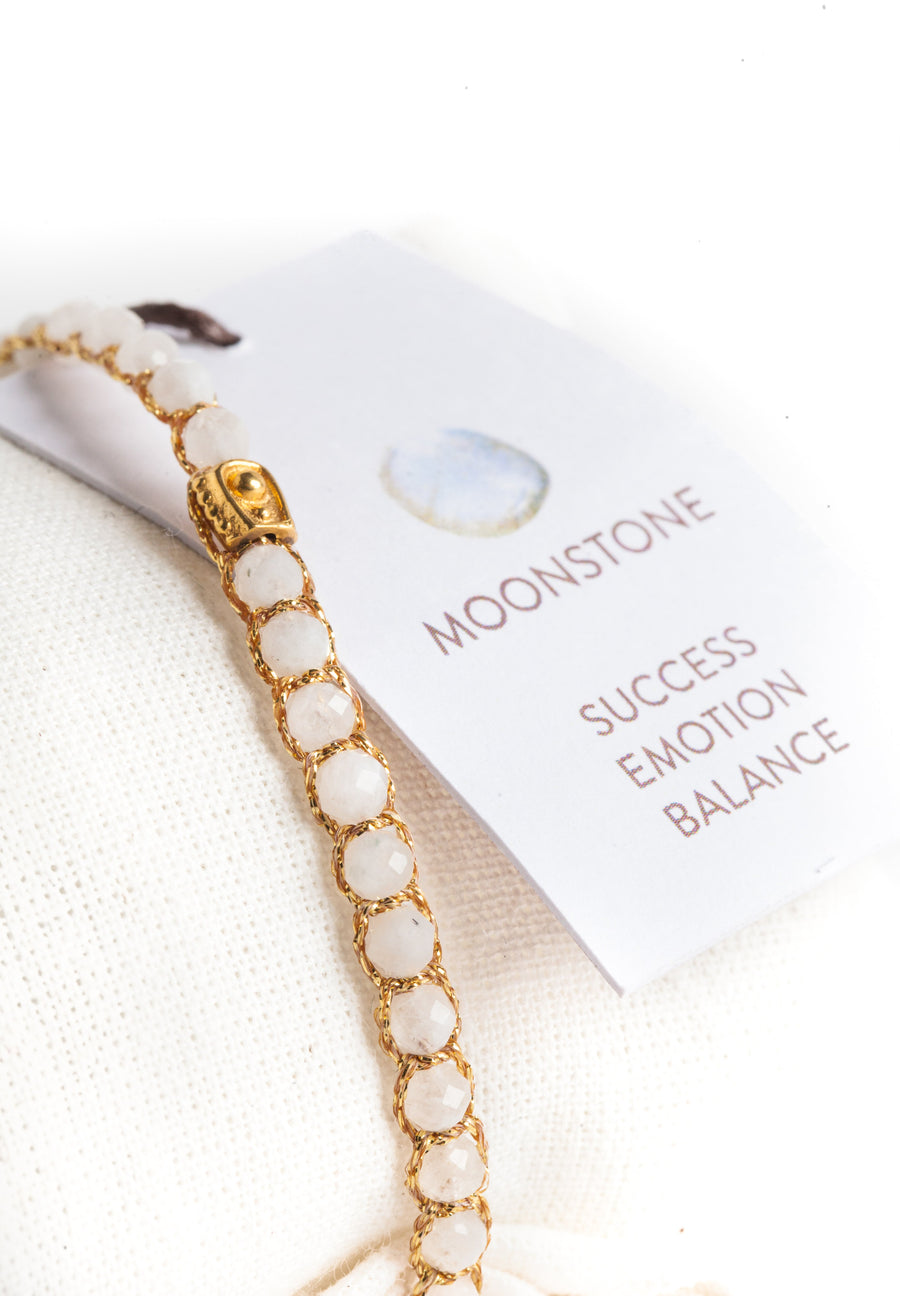 Moonstone Bracelet | Gold