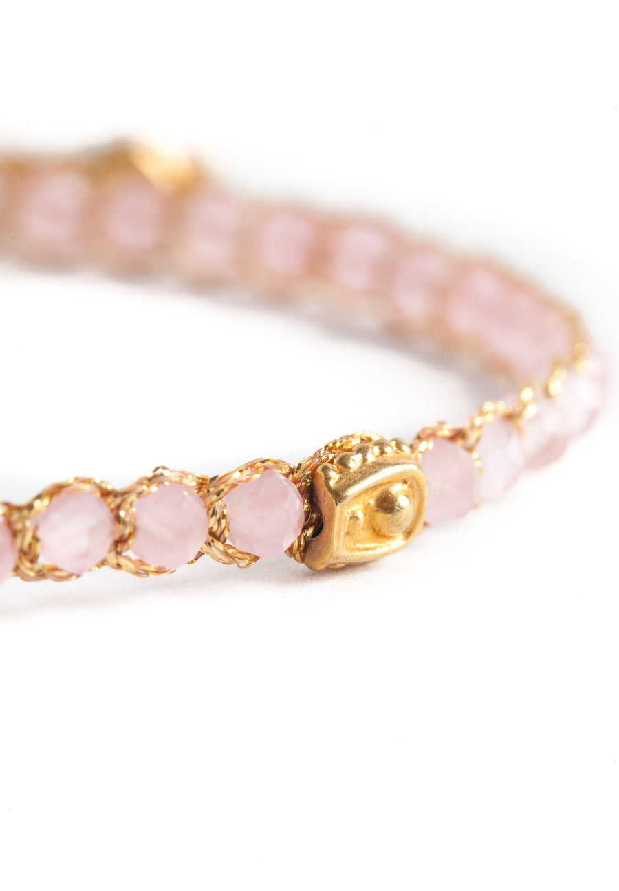 Pink Tourmaline Bracelet | Gold