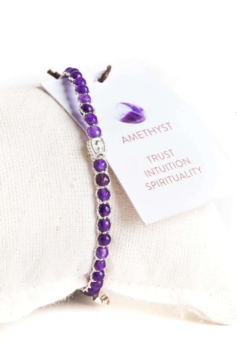 Amethyst Bracelet | Silver