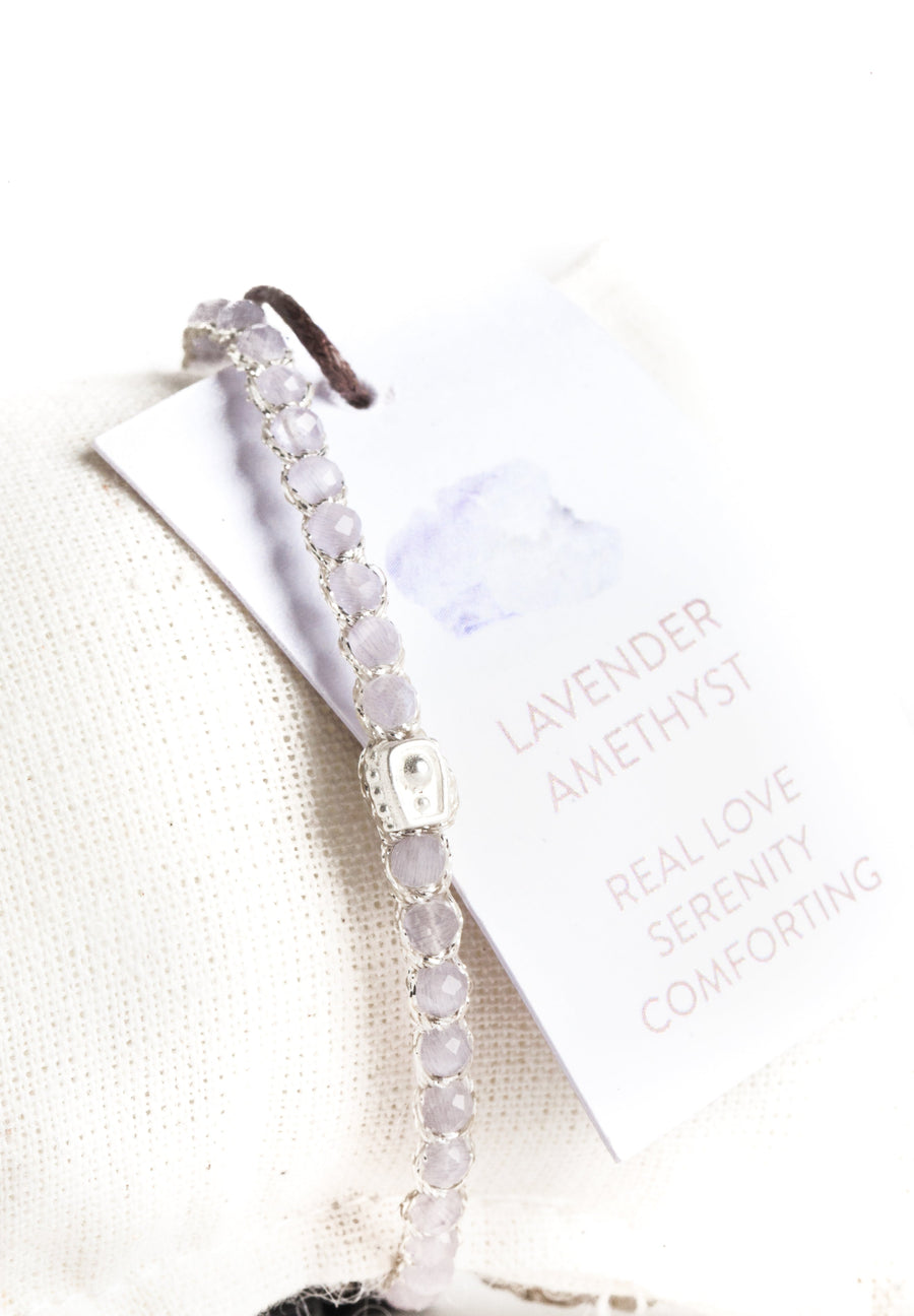 Lavender Amethyst Bracelet | Silver