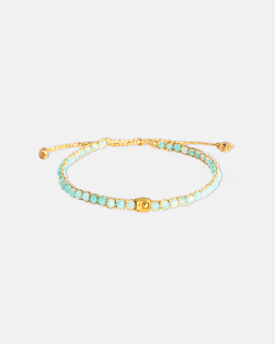 Amazonite Brazil Bracelet | Gold