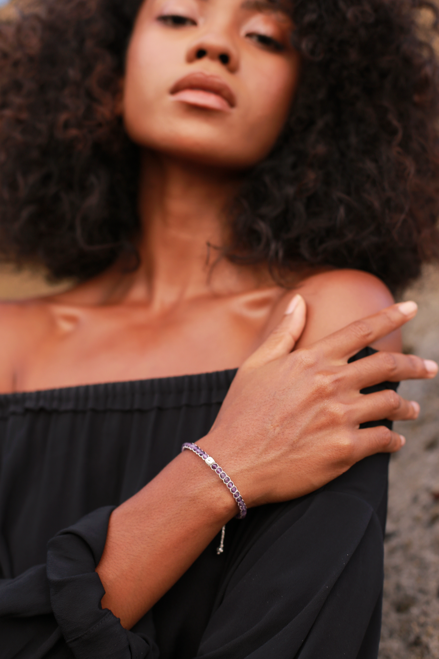 Amethyst Bracelet | Silver