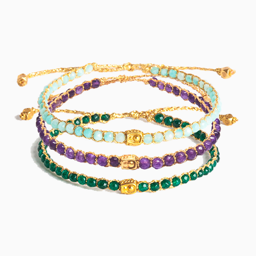 Garden Stack Bracelets | Gold