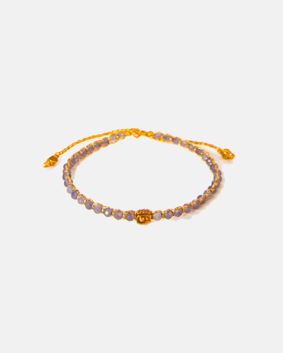 Lavender Amethyst Bracelet | Gold