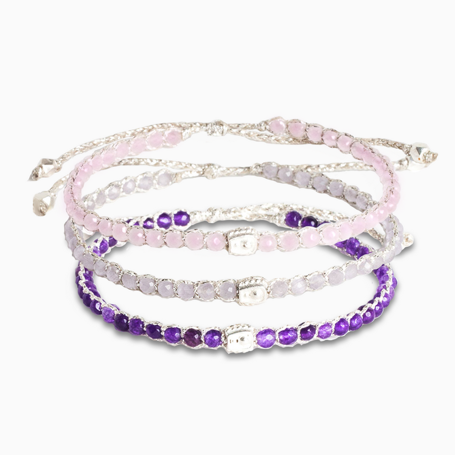 Love Stack Bracelets | Silver